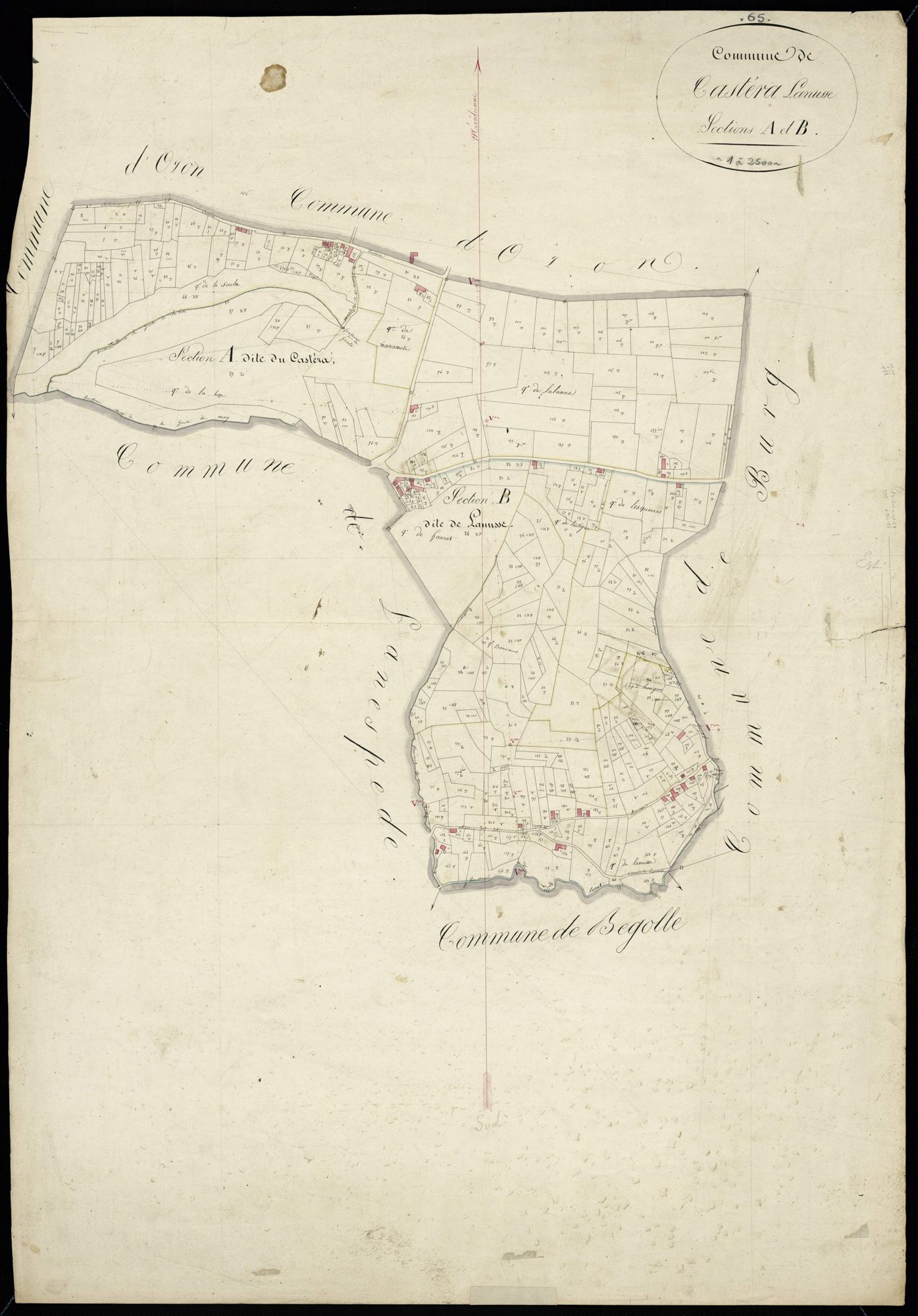 Castéra-Lanusse - Castéra-Lanusse.- Section AB