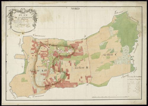 Castéra-Lou - Plan par masse de culture de Castéra-Lou