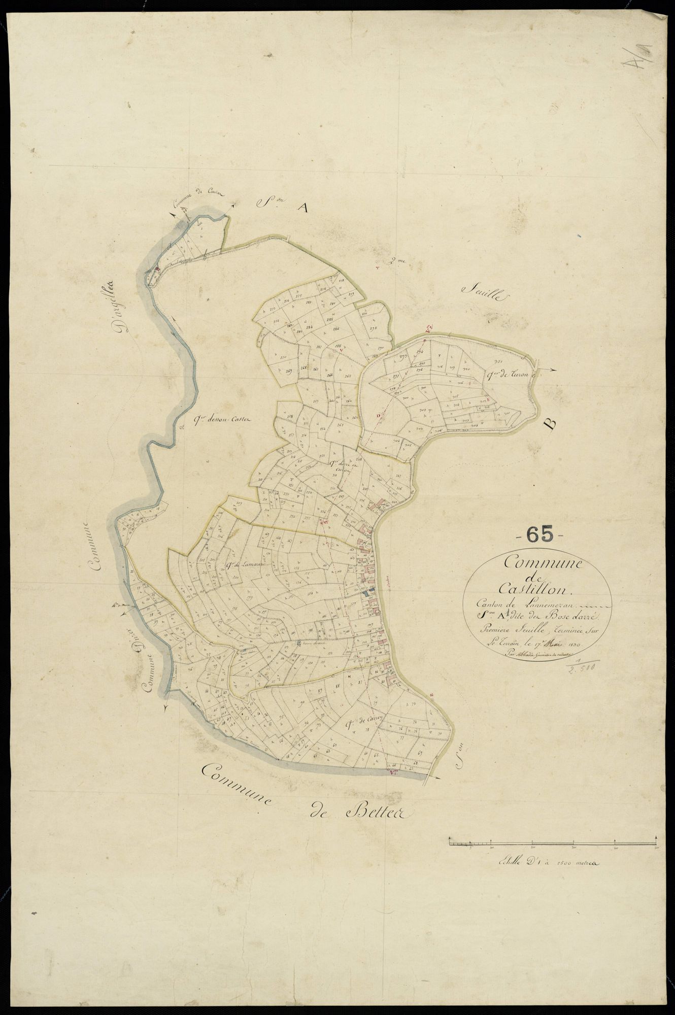 Castillon - Castillon.- Section A, 1re feuille