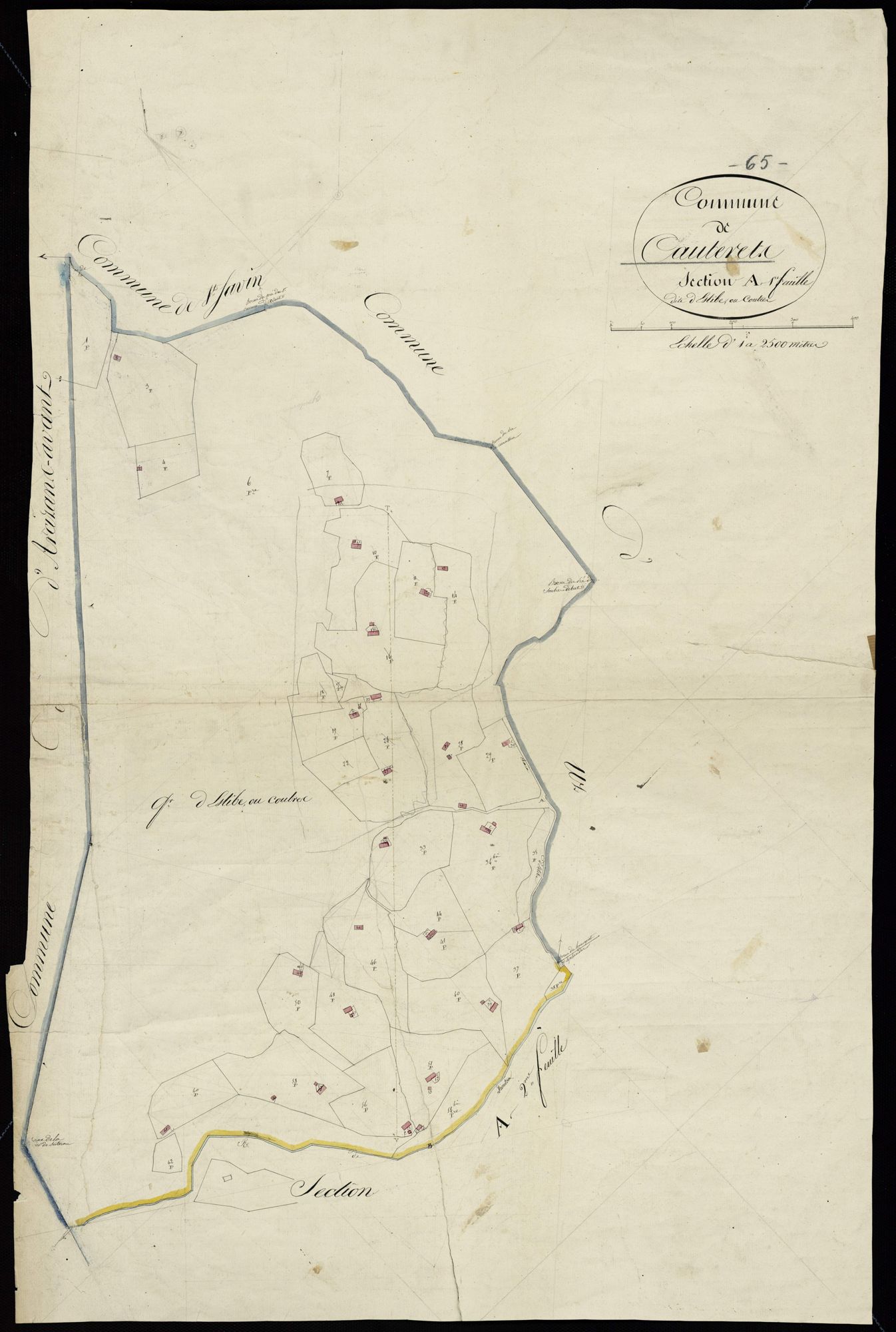 Cauterets - Cauterets.- Section A, 1re feuille