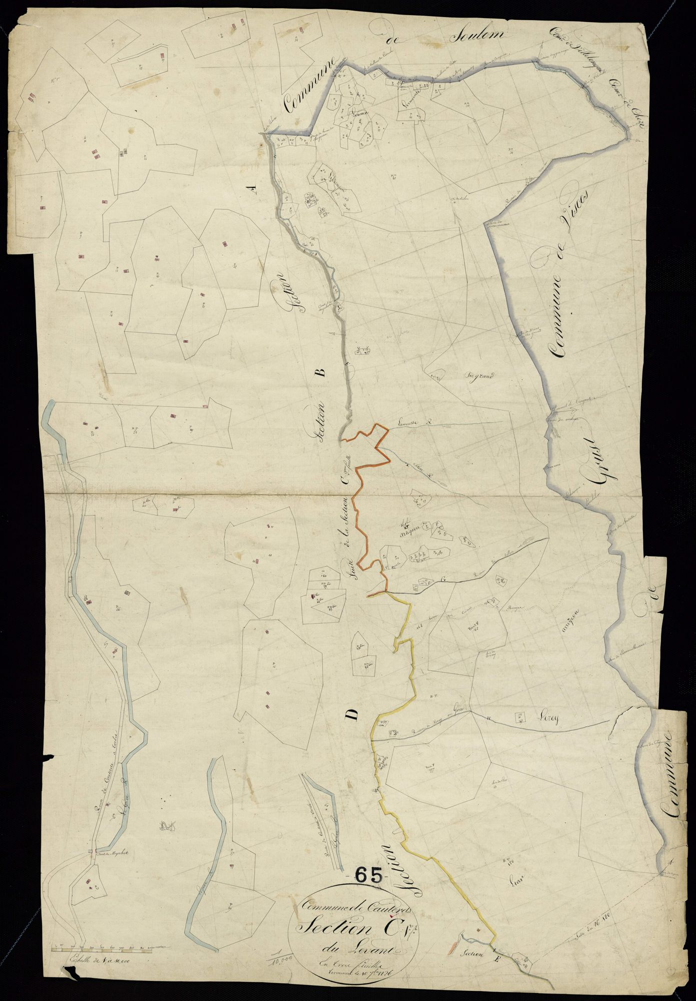 Cauterets - Cauterets.- Section C, 1re feuille