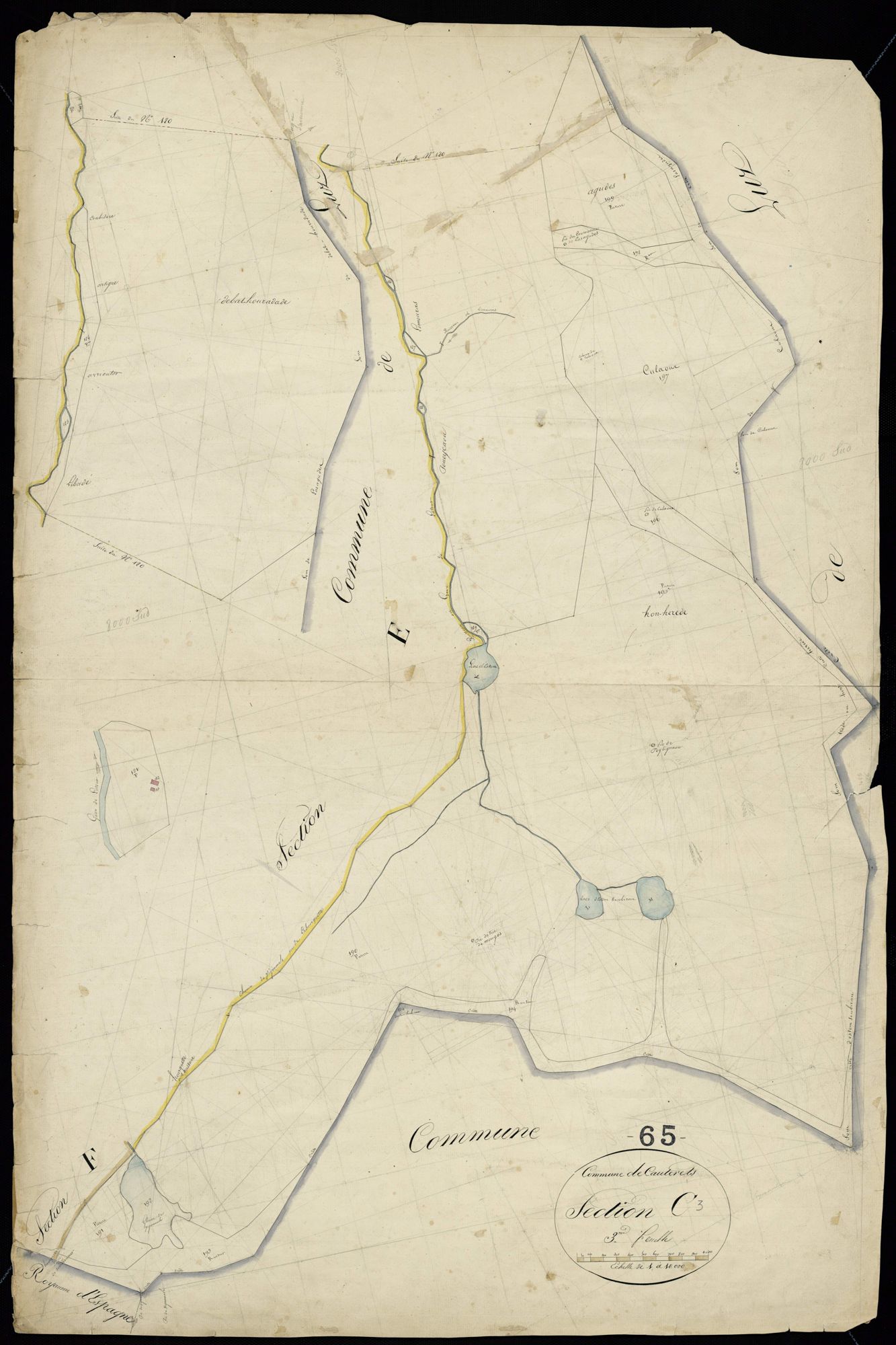 Cauterets - Cauterets.- Section C, 3e feuille