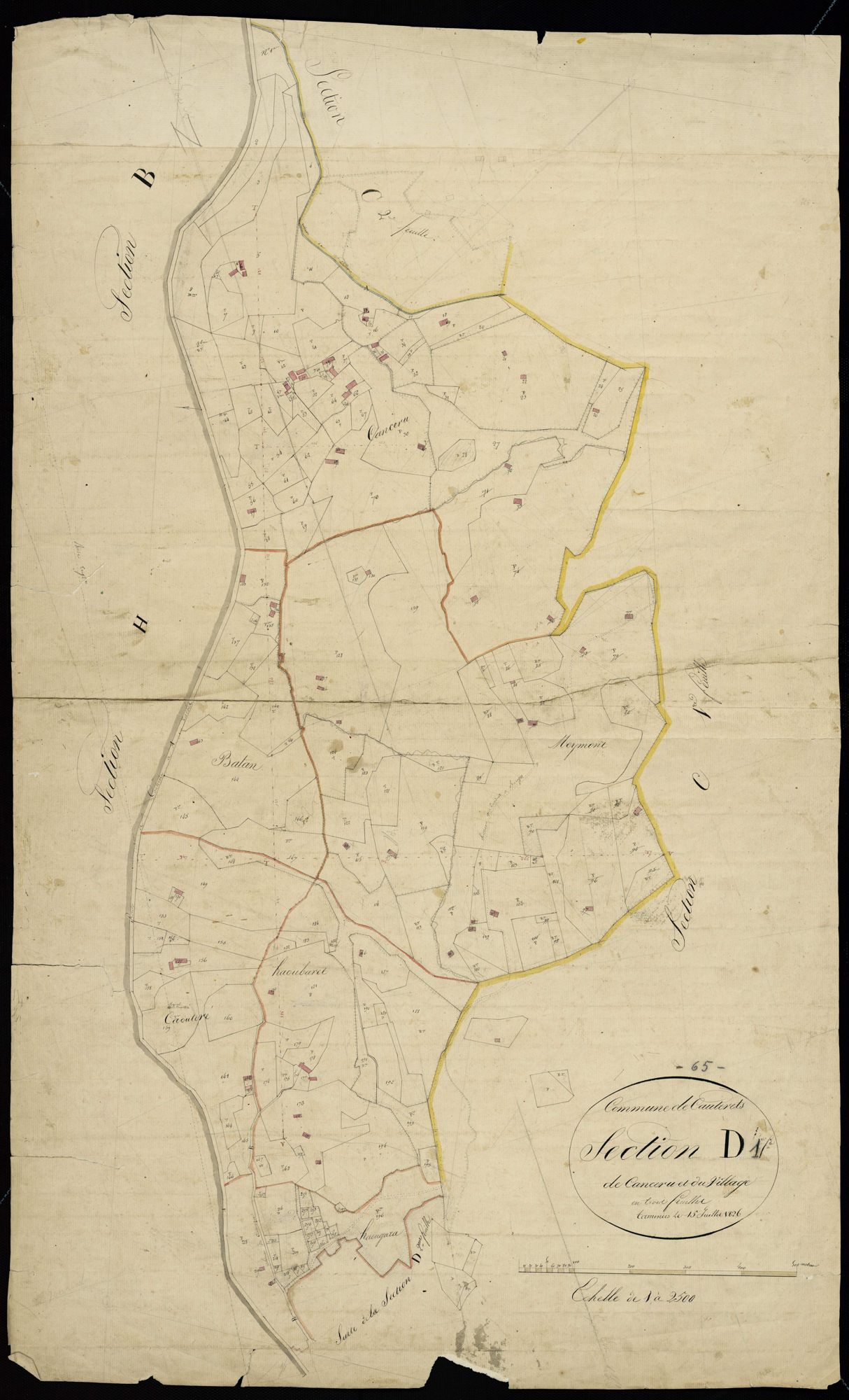 Cauterets - Cauterets.- Section D, 1re feuille