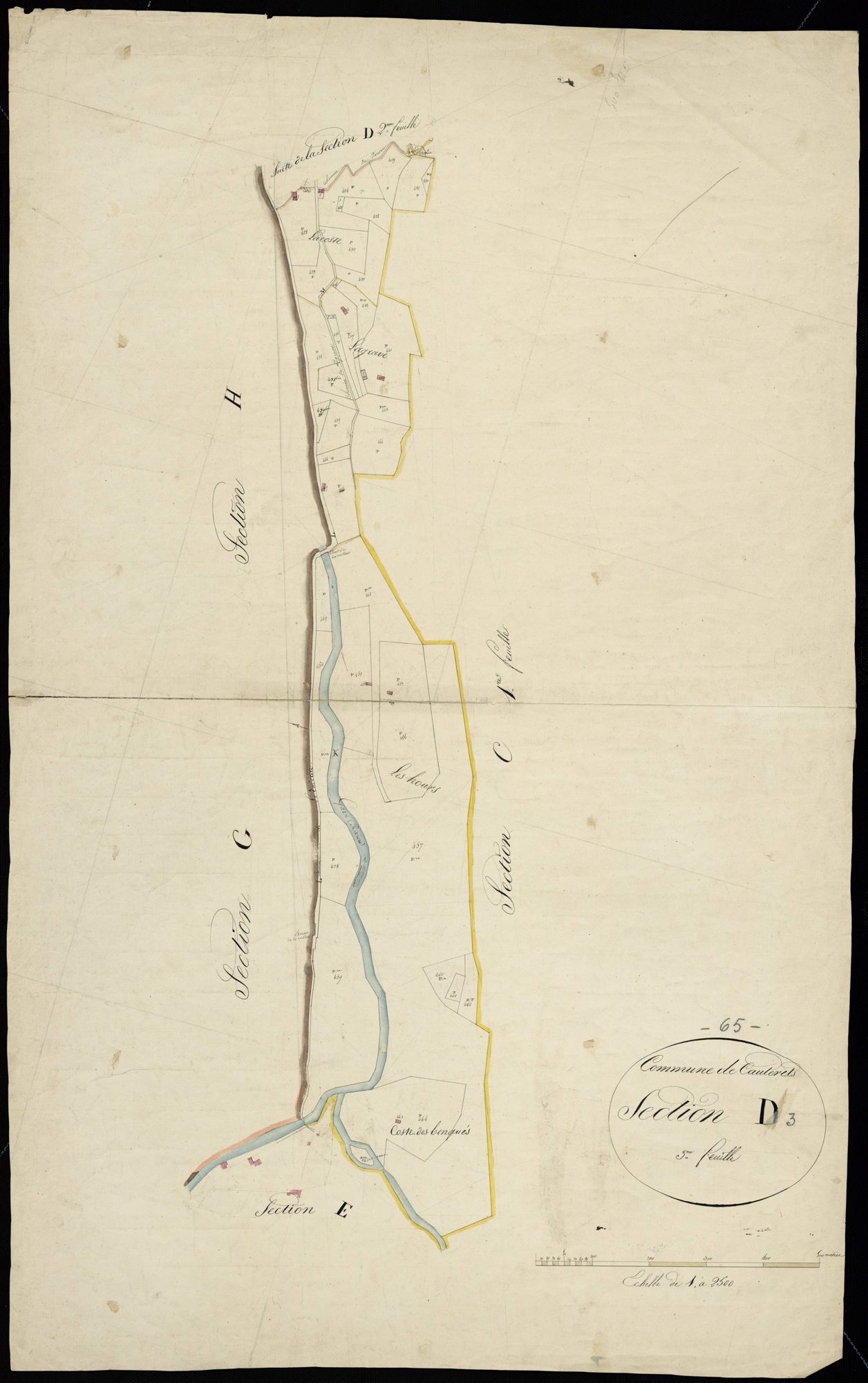 Cauterets - Cauterets.- Section D, 3e feuille