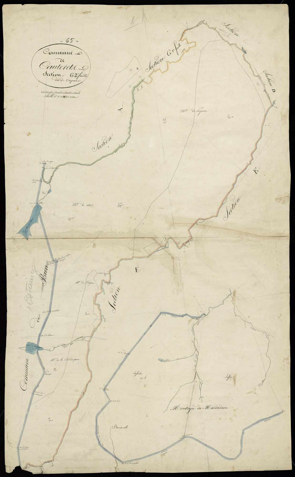 Cauterets - Cauterets.- Section G, 2e feuille