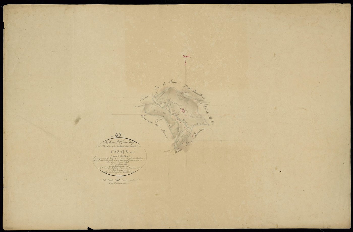Cazaux-Debat - Cazaux-Debat.- Tableau d'assemblage
