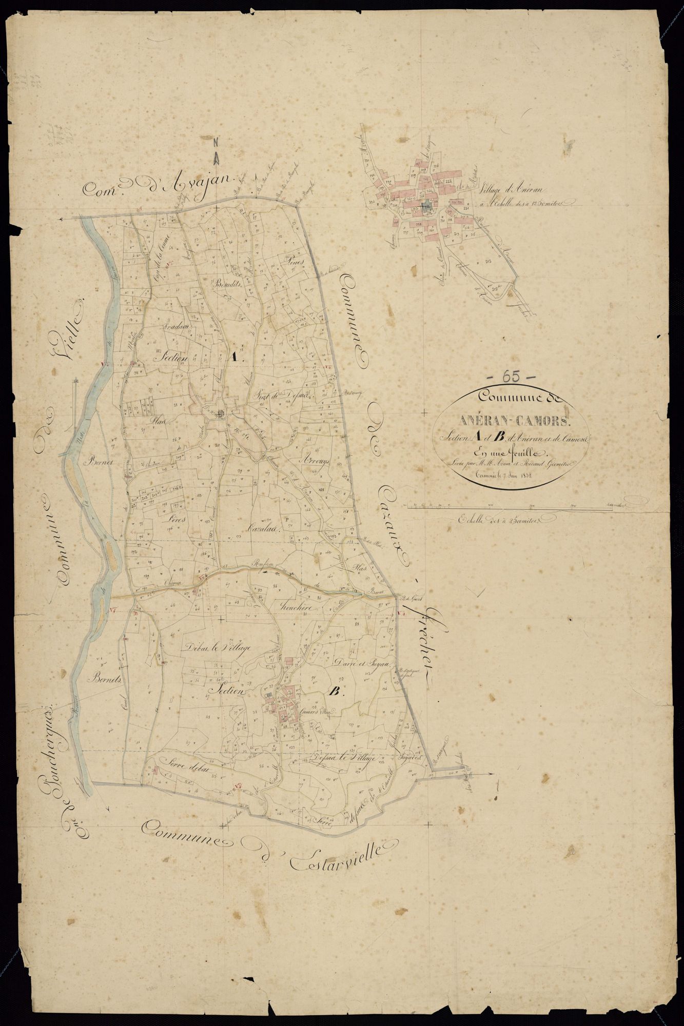 Cazaux-Fréchet-Anéran-Camors - Anéran-Camors.- Section AB