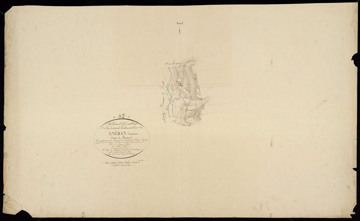 Cazaux-Fréchet-Anéran-Camors - Anéran-Camors.- Tableau d'assemblage