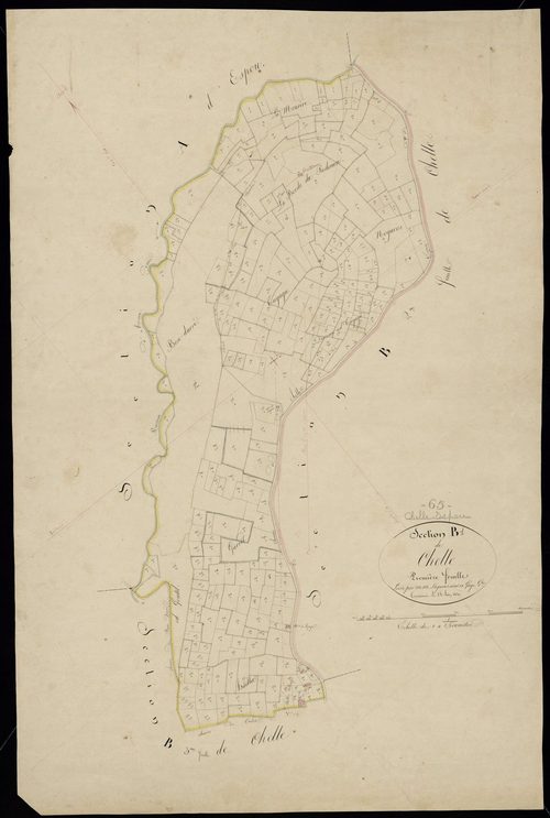 Chelle-Spou - Chelle-Spou.- Section B, 1re feuille