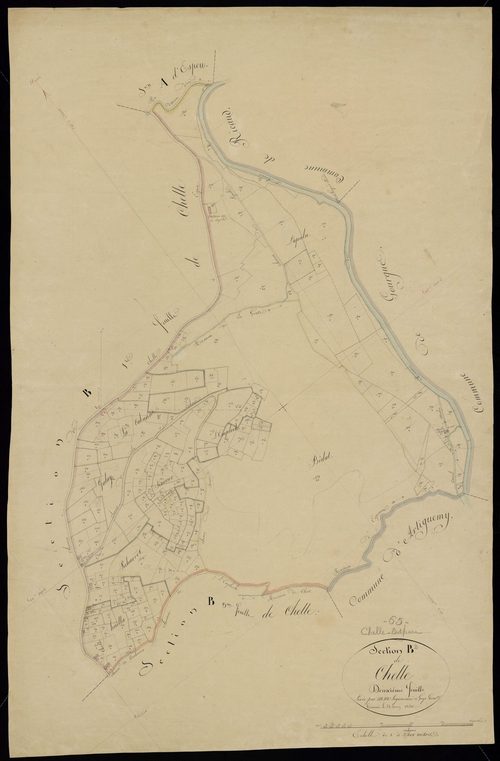 Chelle-Spou - Chelle-Spou.- Section B, 2e feuille