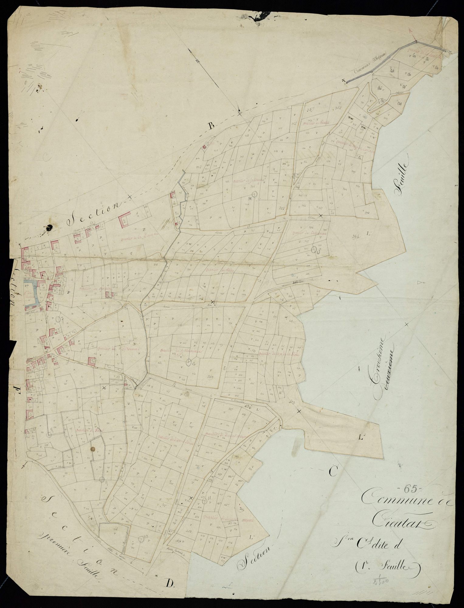 Cieutat - Cieutat.- Section C, 1re feuille