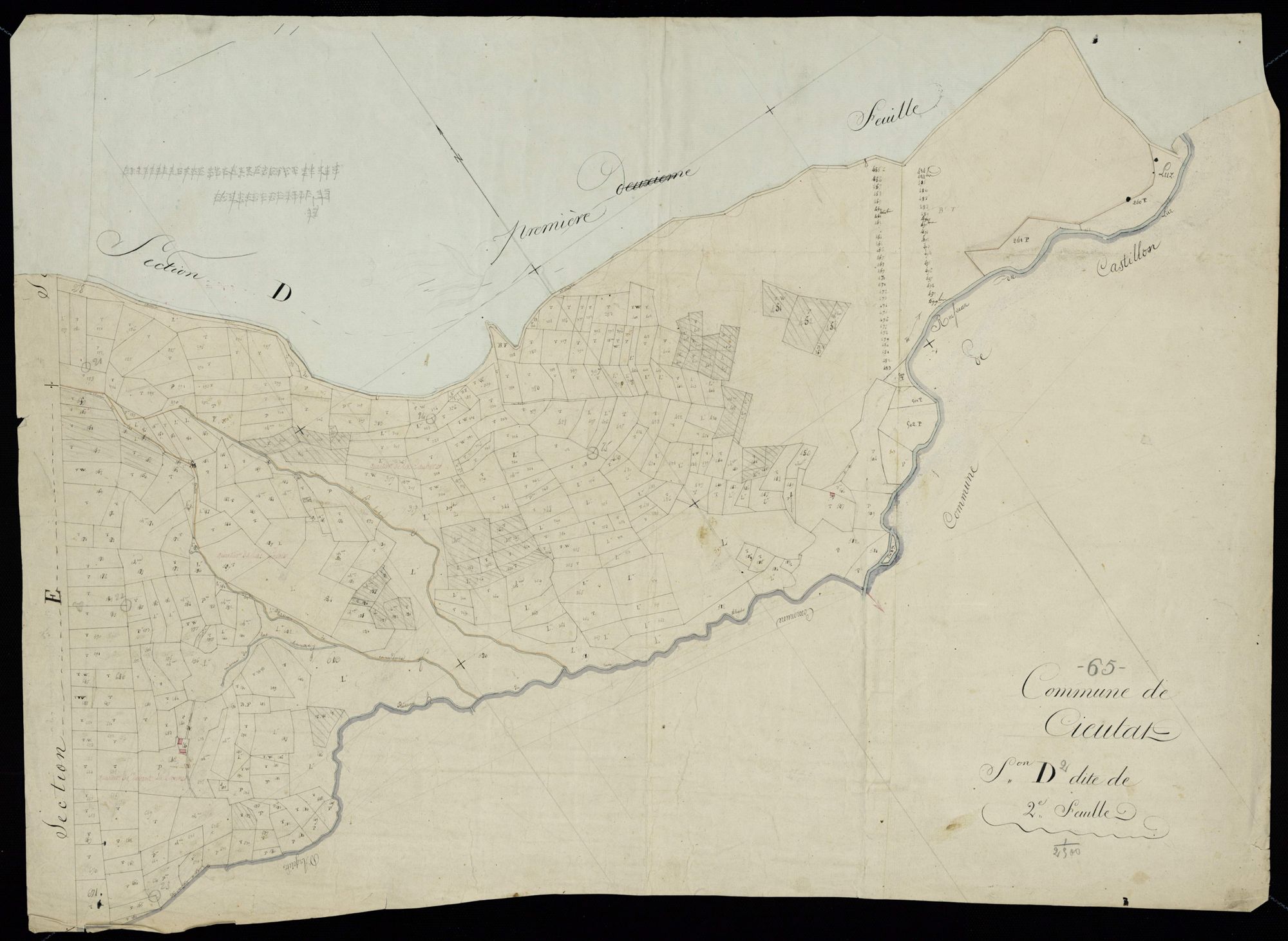 Cieutat - Cieutat.- Section D, 2e feuille