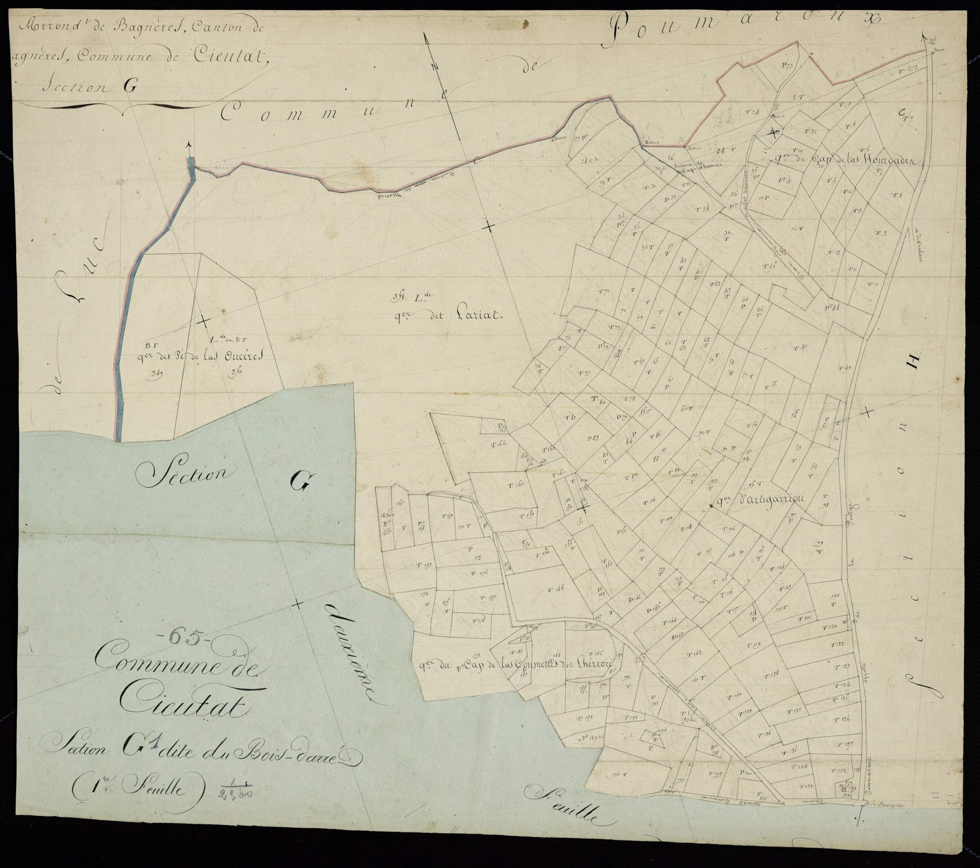 Cieutat - Cieutat.- Section G, 1re feuille