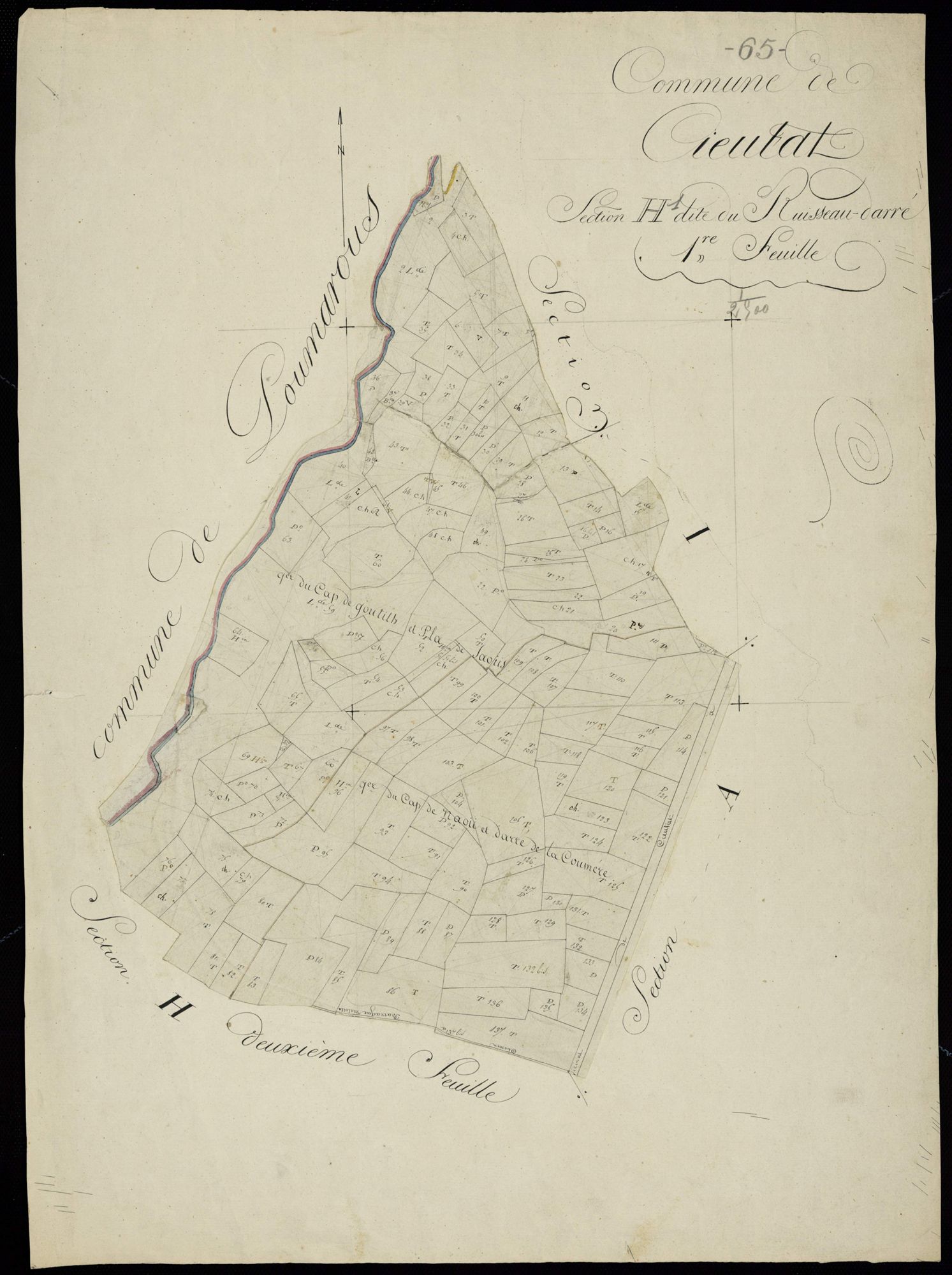 Cieutat - Cieutat.- Section H, 1re feuille