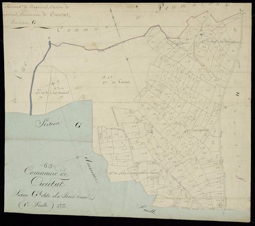 Cieutat - Cieutat.- Section G, 1re feuille