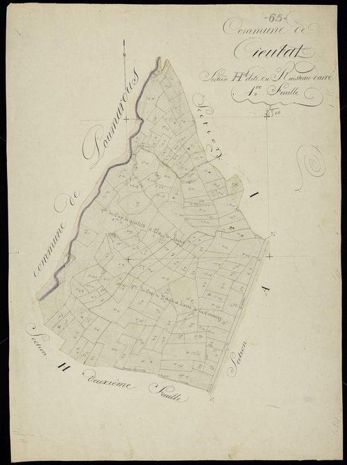 Cieutat - Cieutat.- Section H, 1re feuille