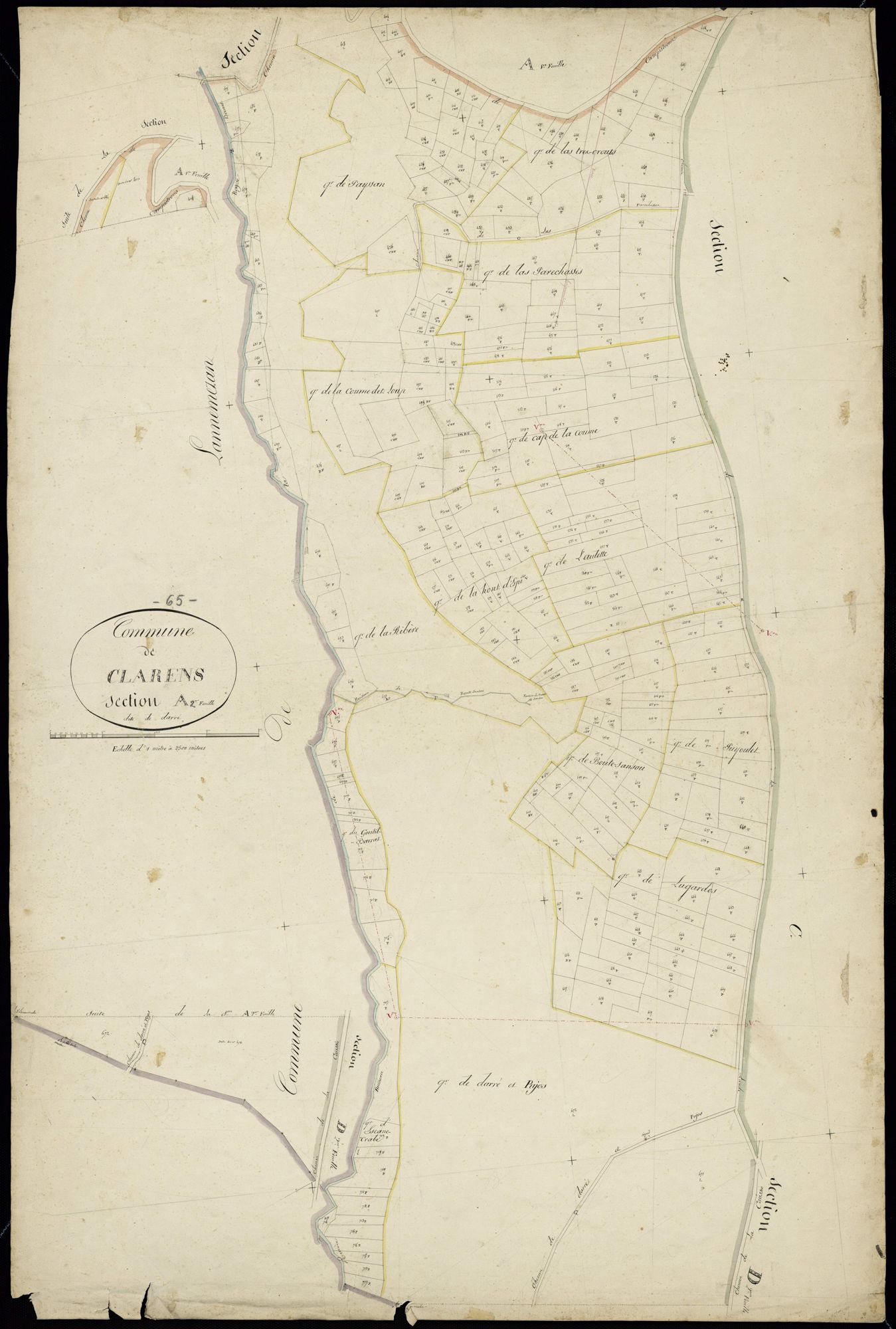 Clarens - Clarens.- Section A, 2e feuille
