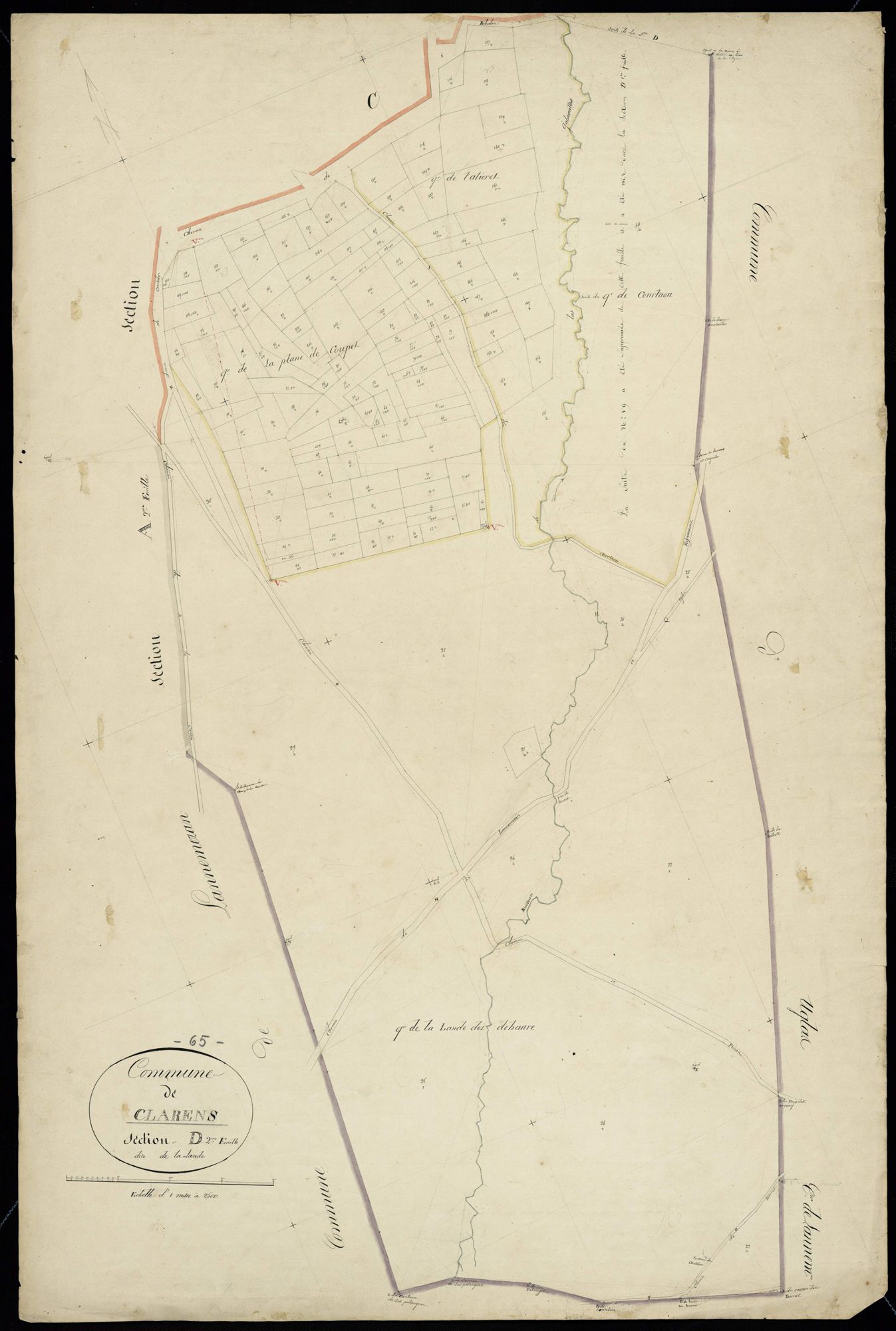 Clarens - Clarens.- Section D, 2e feuille