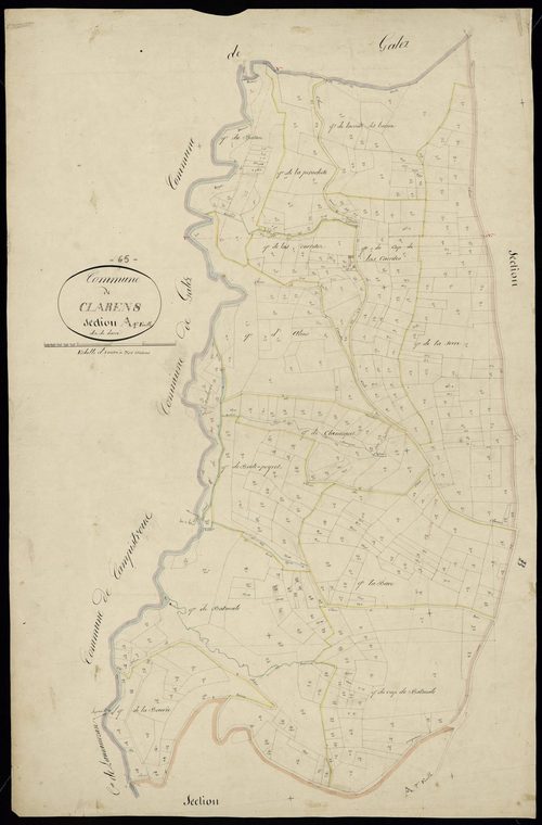 Clarens - Clarens.- Section A, 1re feuille