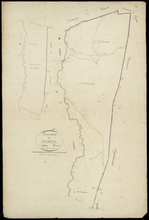 Clarens - Clarens.- Section D, 1re feuille