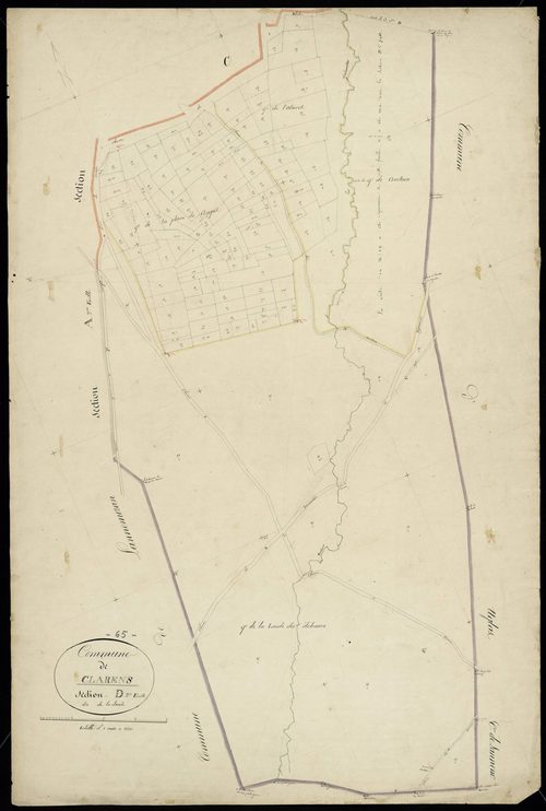 Clarens - Clarens.- Section D, 2e feuille