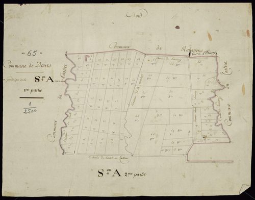Dours - Dours.- Section A, 2e feuille