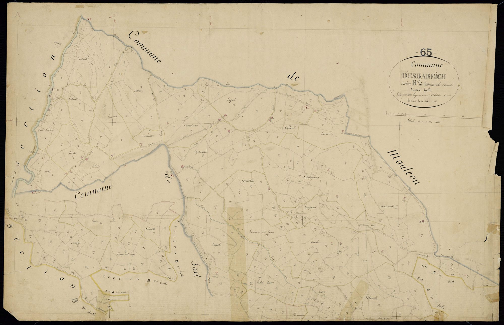 Esbareich - Esbareich.- Section B, 1re feuille