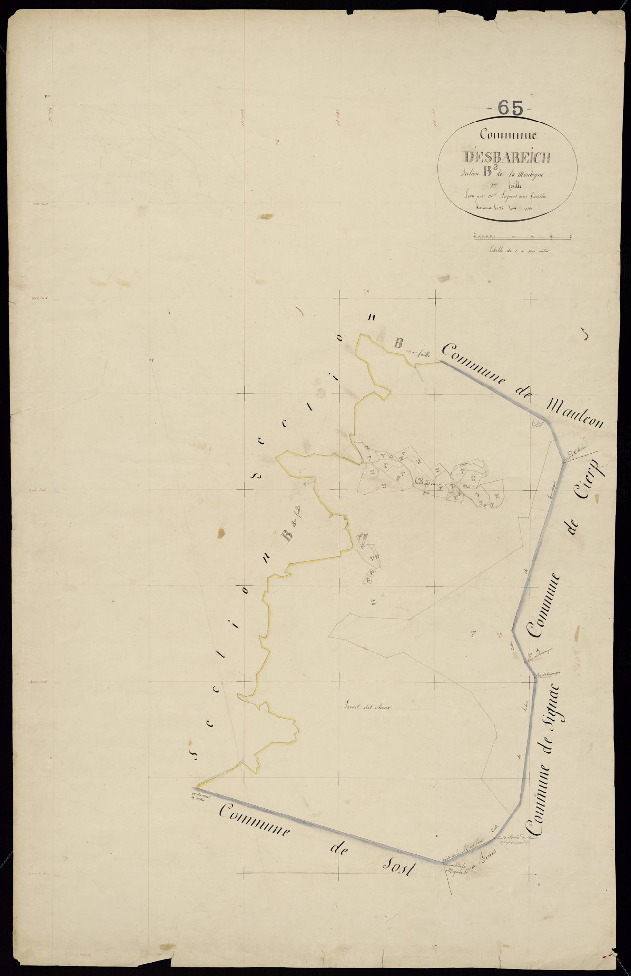 Esbareich - Esbareich.- Section B, 2e feuille