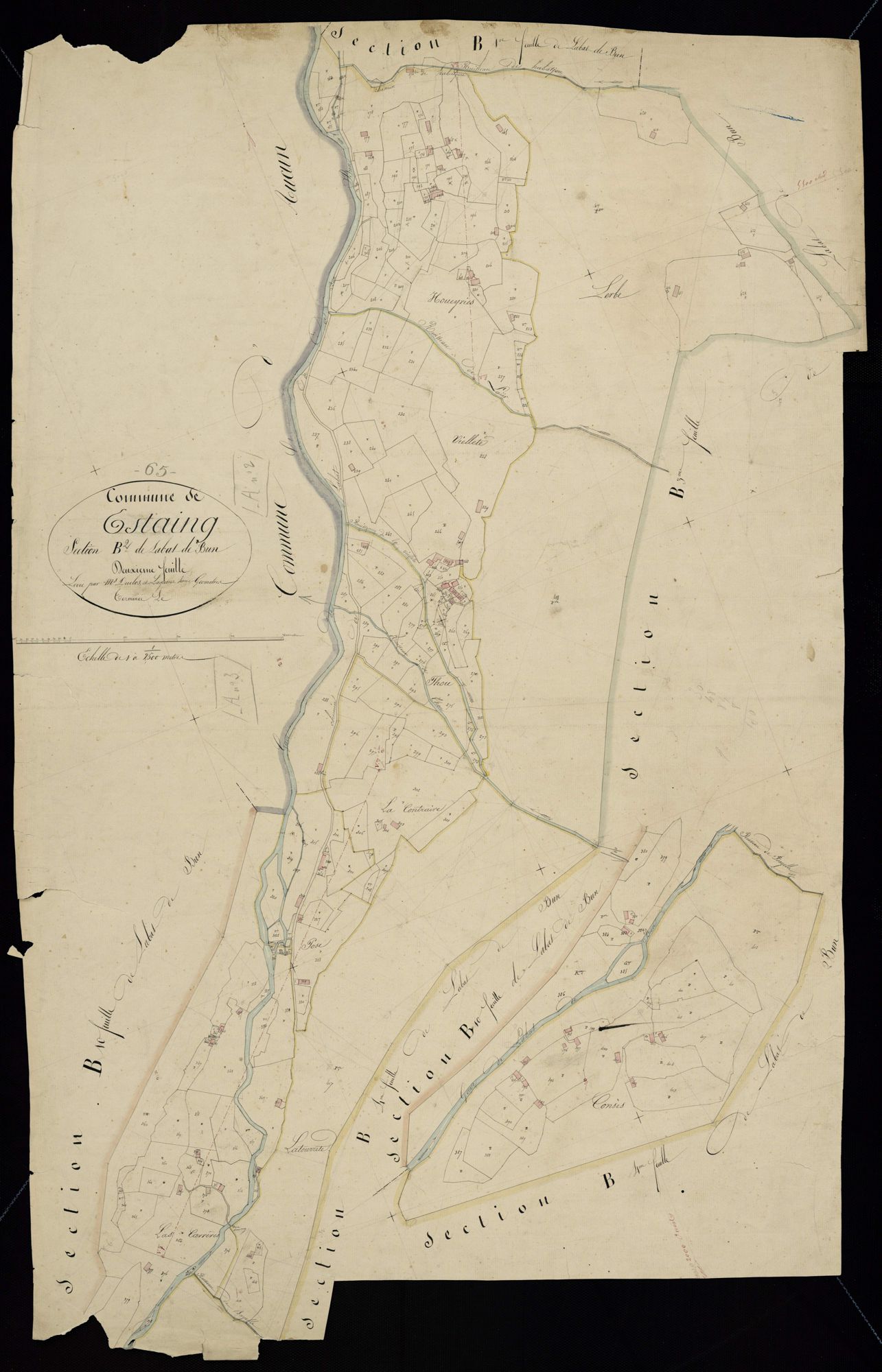 Estaing - Estaing.- Section B, 2e feuille