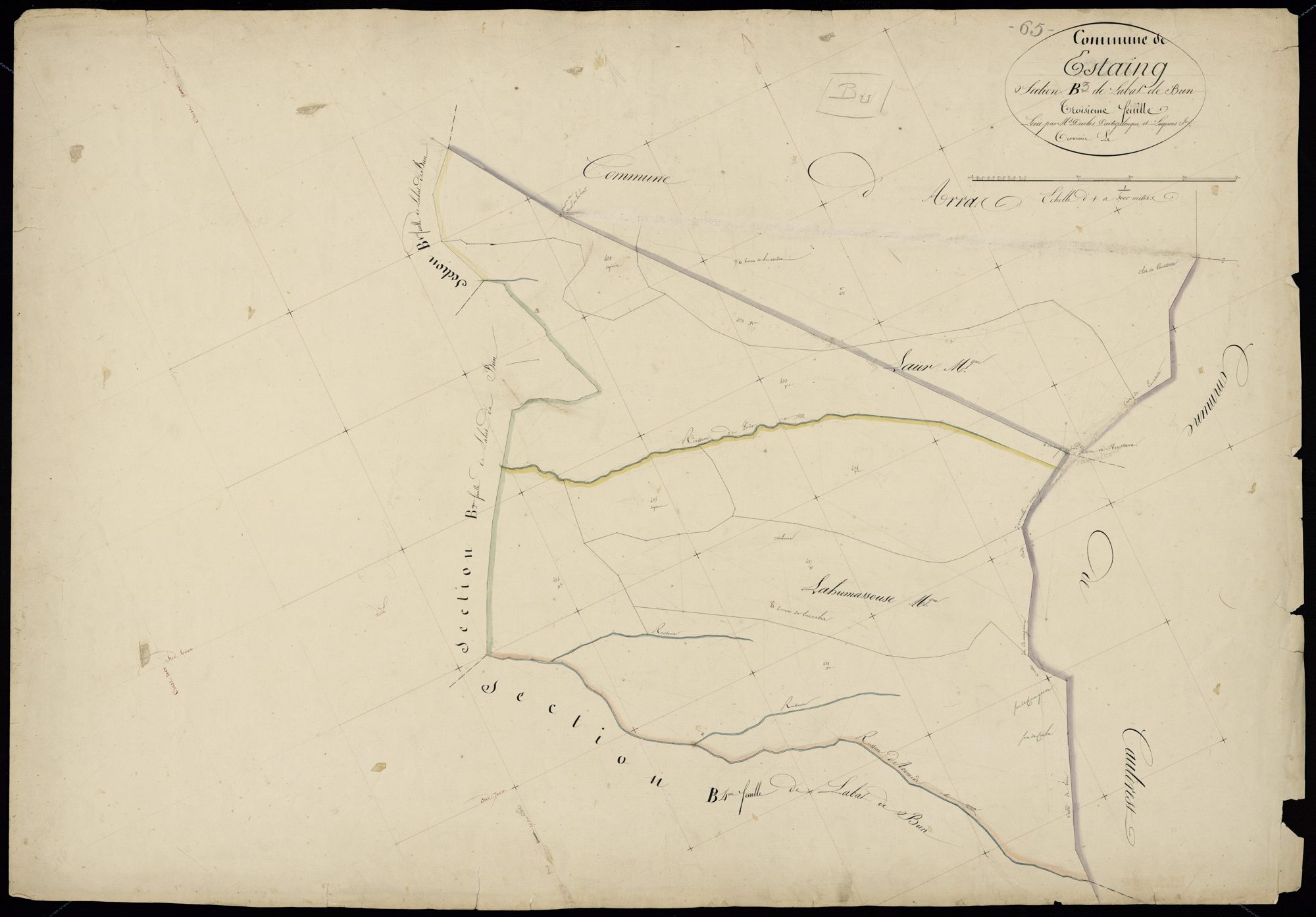 Estaing - Estaing.- Section B, 3e feuille