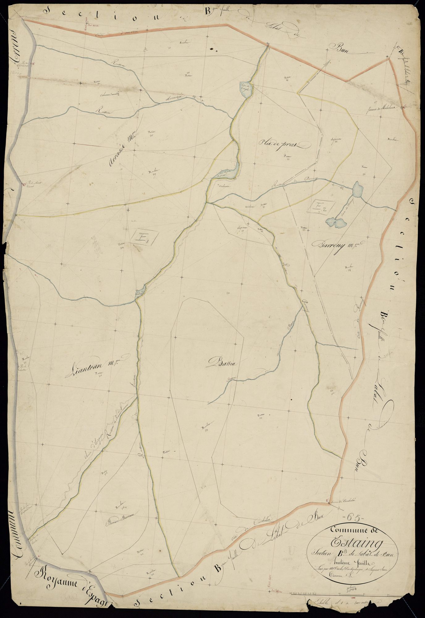 Estaing - Estaing.- Section B, 8e feuille
