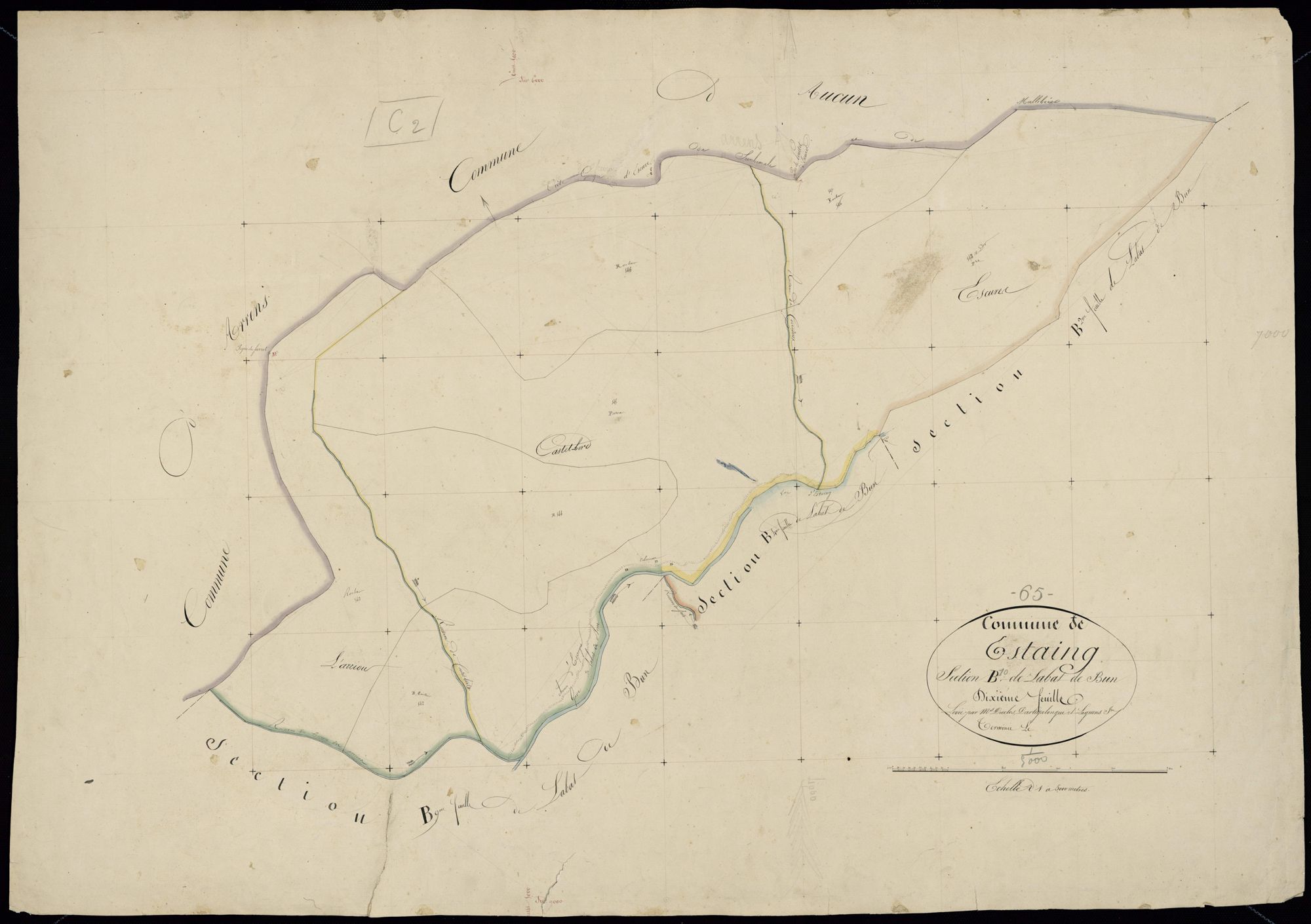 Estaing - Estaing.- Section B, 10e feuille