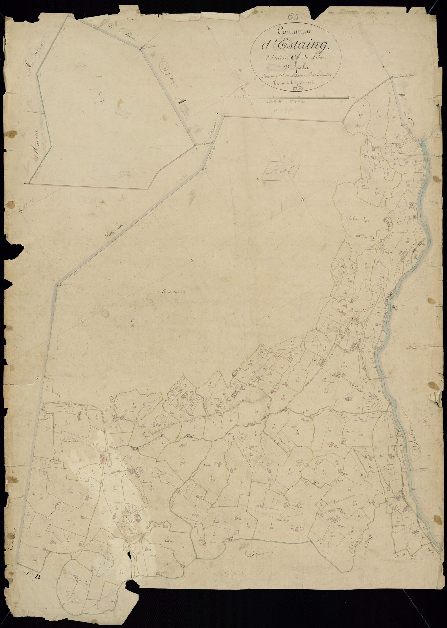 Estaing - Estaing.- Section C, 1re feuille