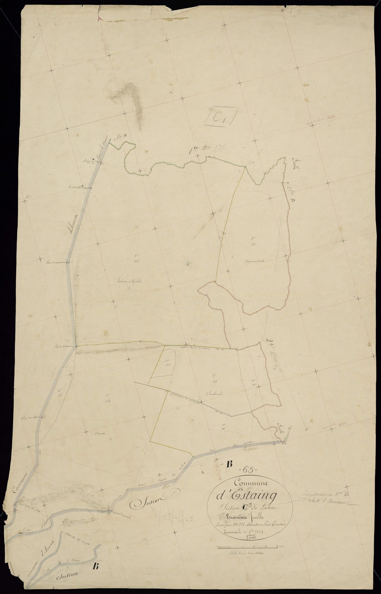 Estaing - Estaing.- Section C, 3e feuille