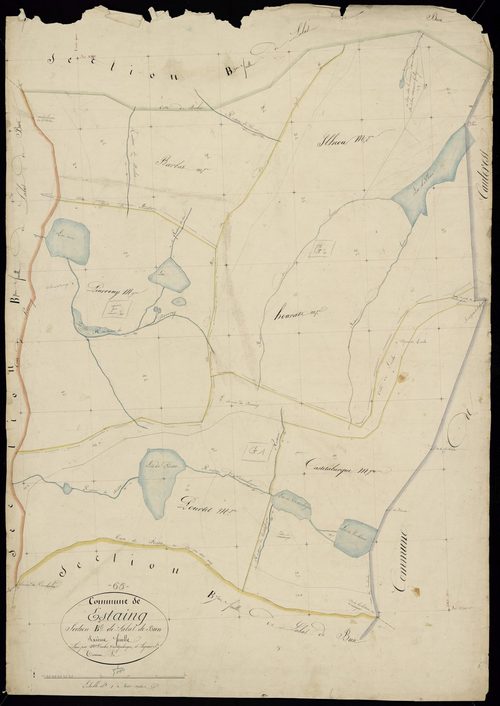 Estaing - Estaing.- Section B, 6e feuille