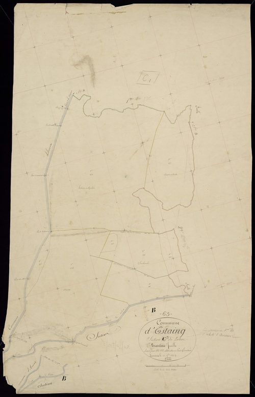 Estaing - Estaing.- Section C, 3e feuille