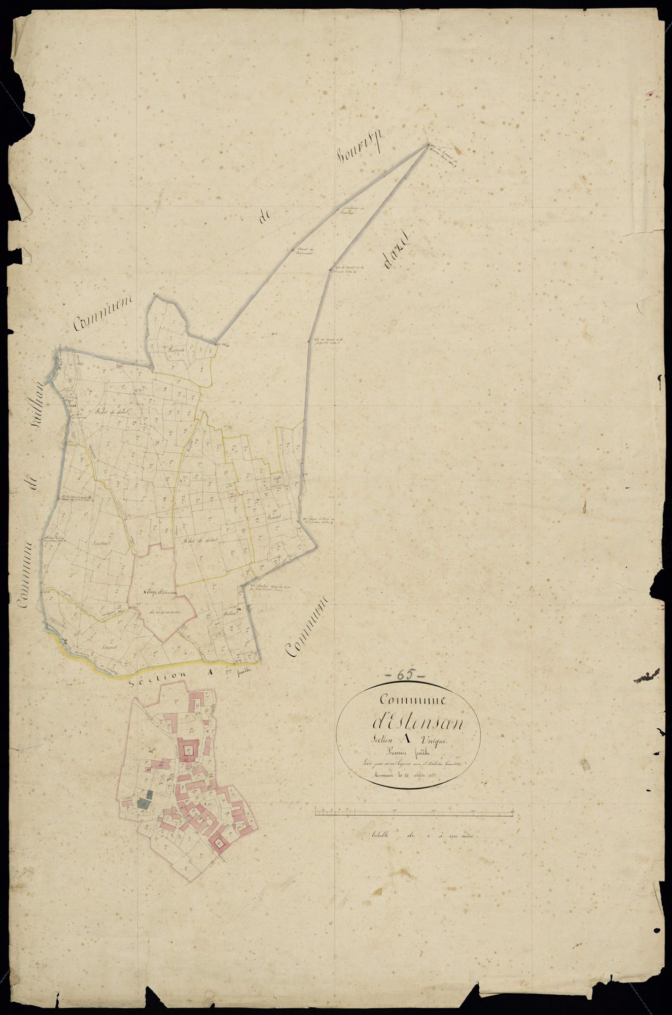 Estensan - Estensan.- Section A, 1re feuille