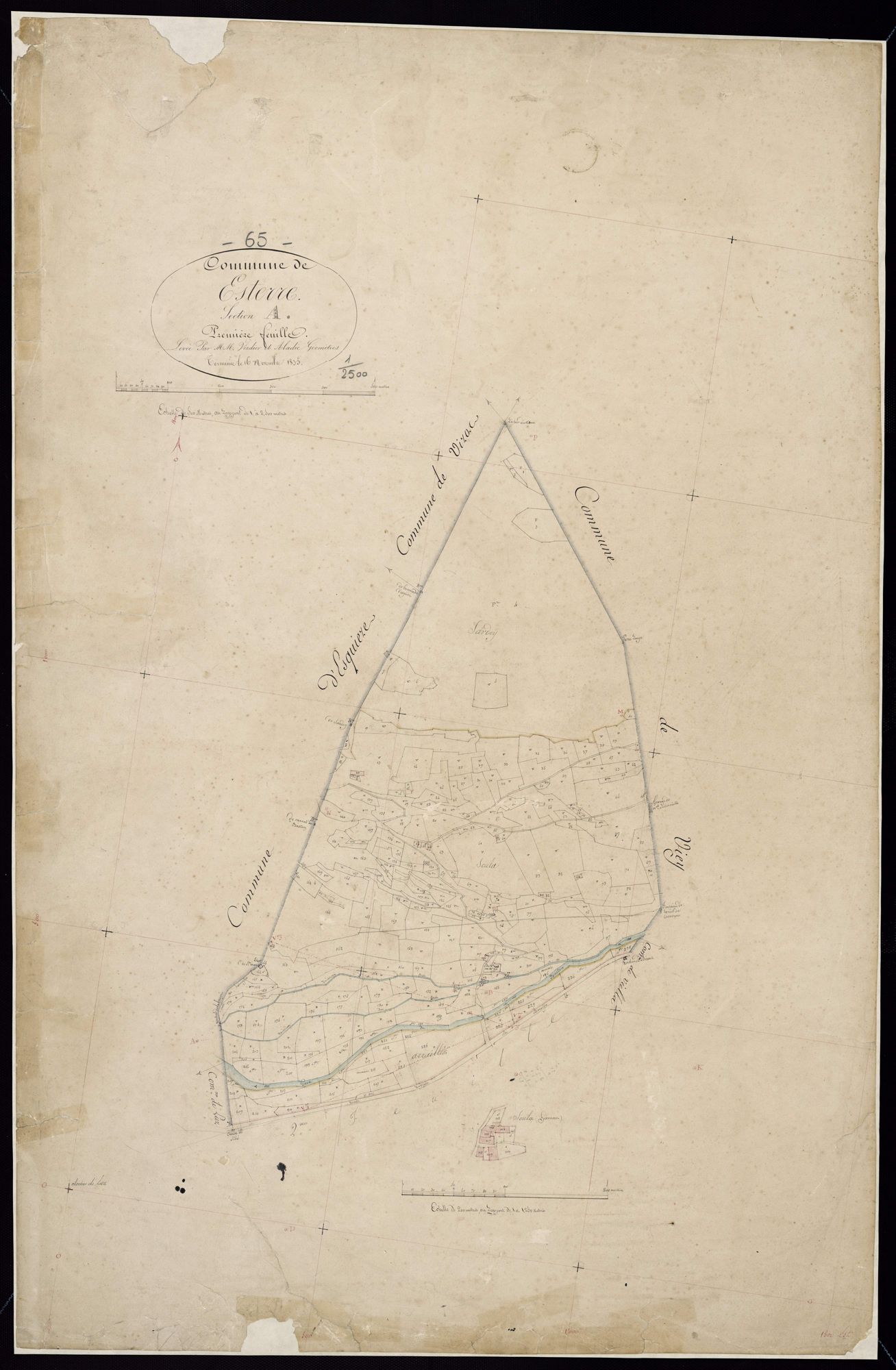 Esterre - Esterre.- Section A, 1re feuille