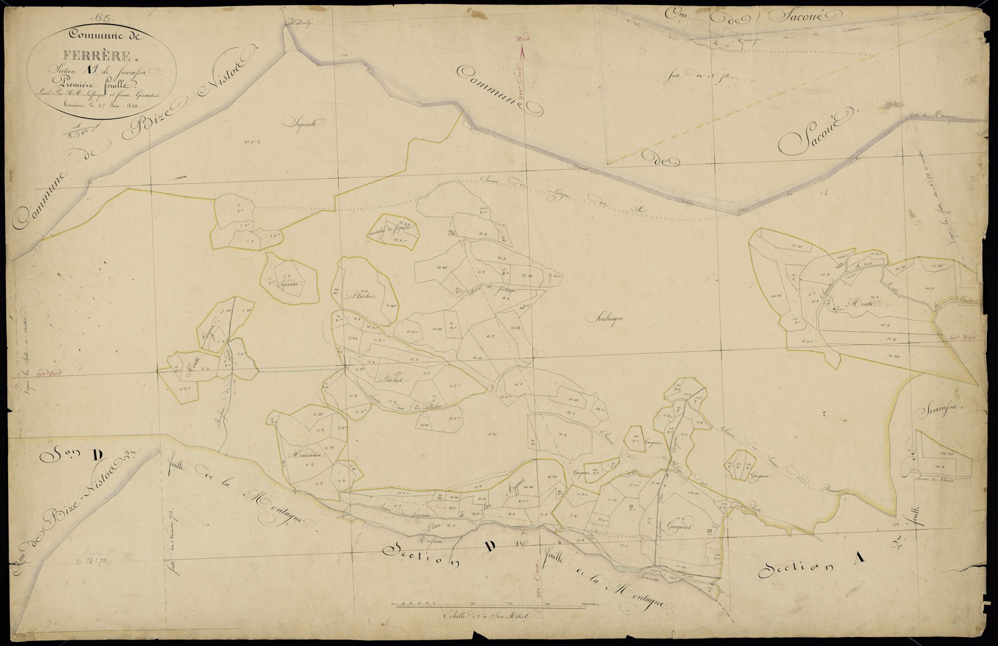 Ferrère - Ferrère.- Section A, 1re feuille