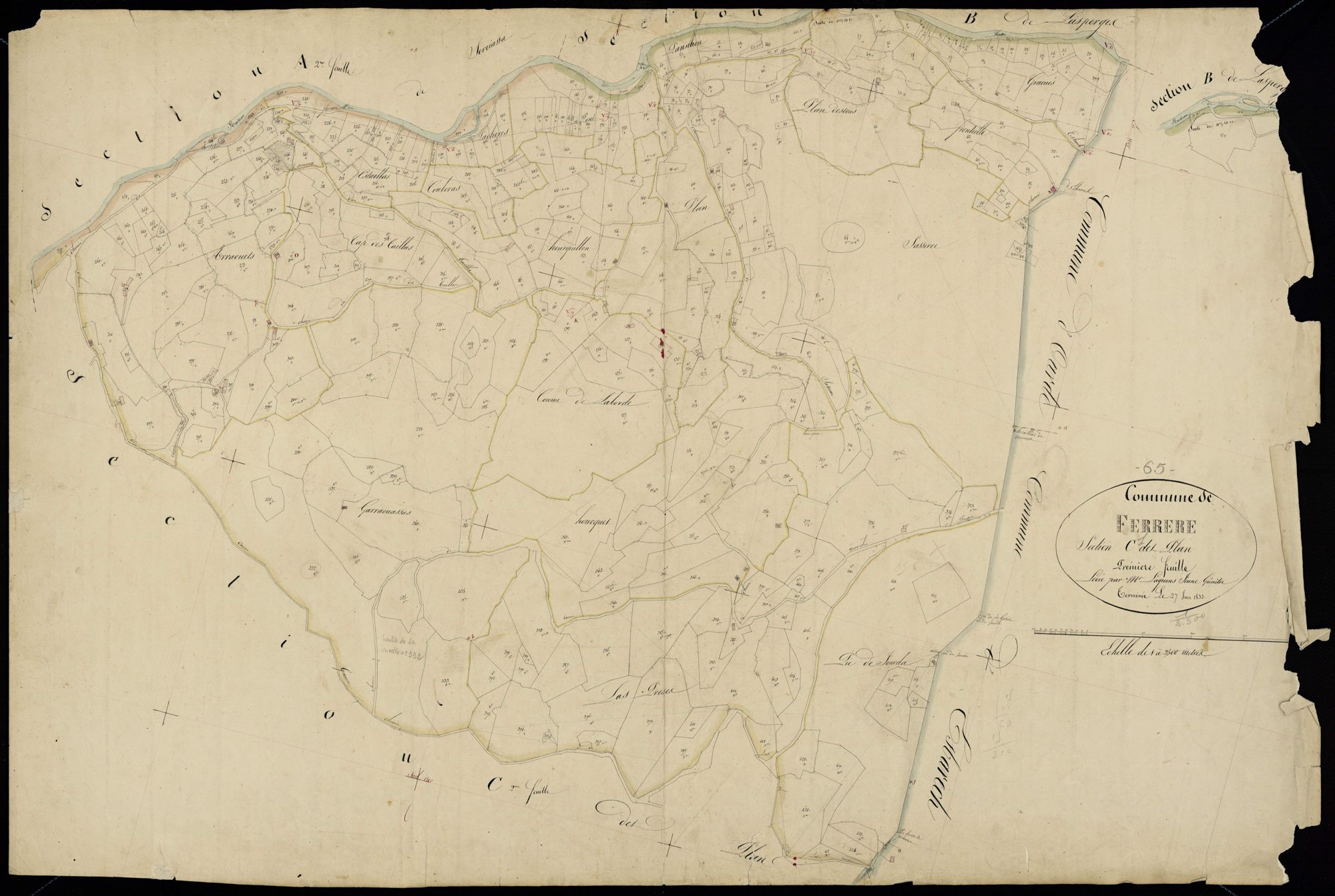 Ferrère - Ferrère.- Section C, 1re feuille