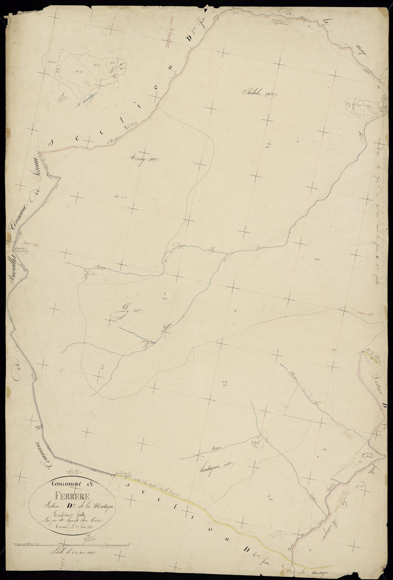 Ferrère - Ferrère.- Section D, 3e feuille