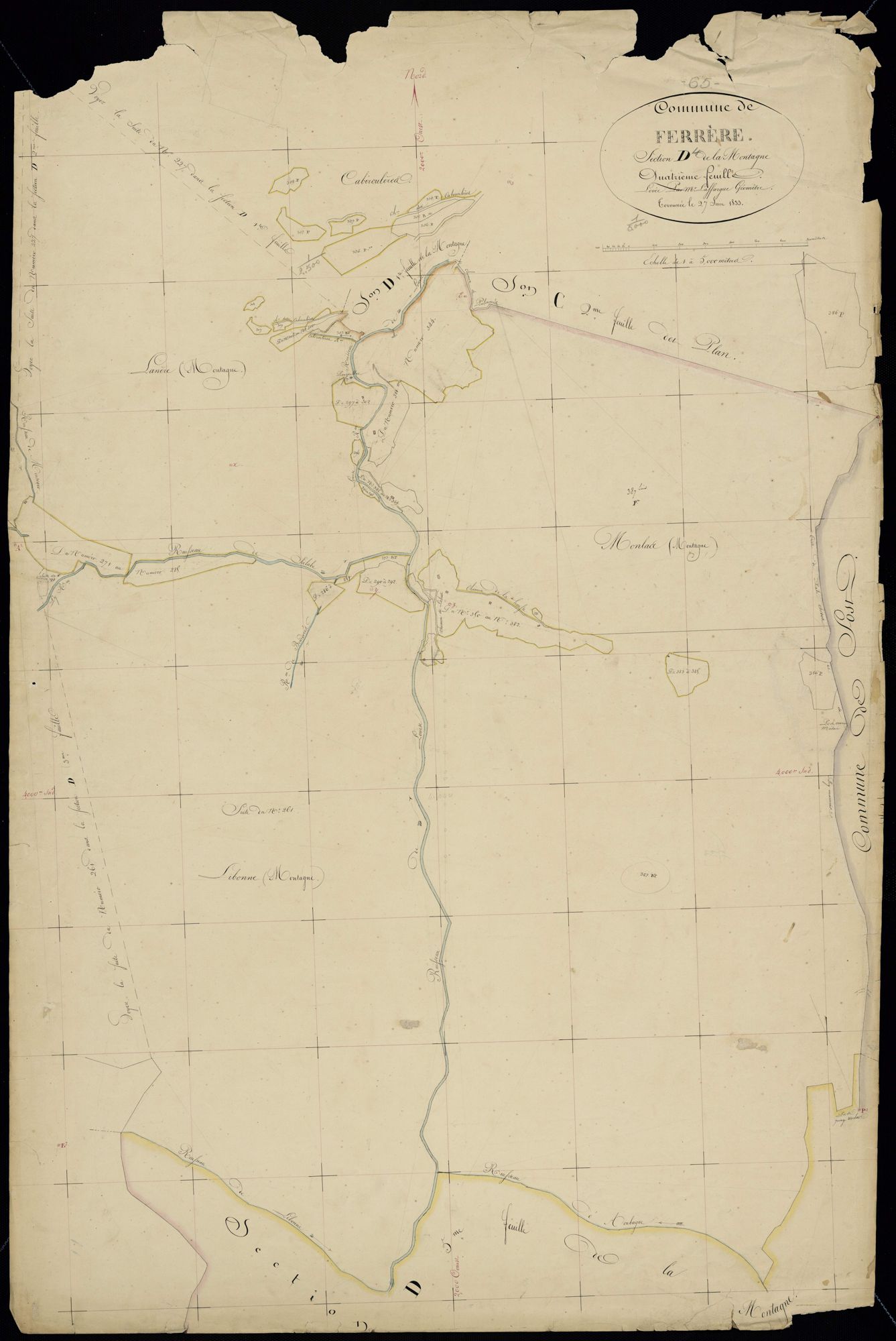 Ferrère - Ferrère.- Section D, 4e feuille
