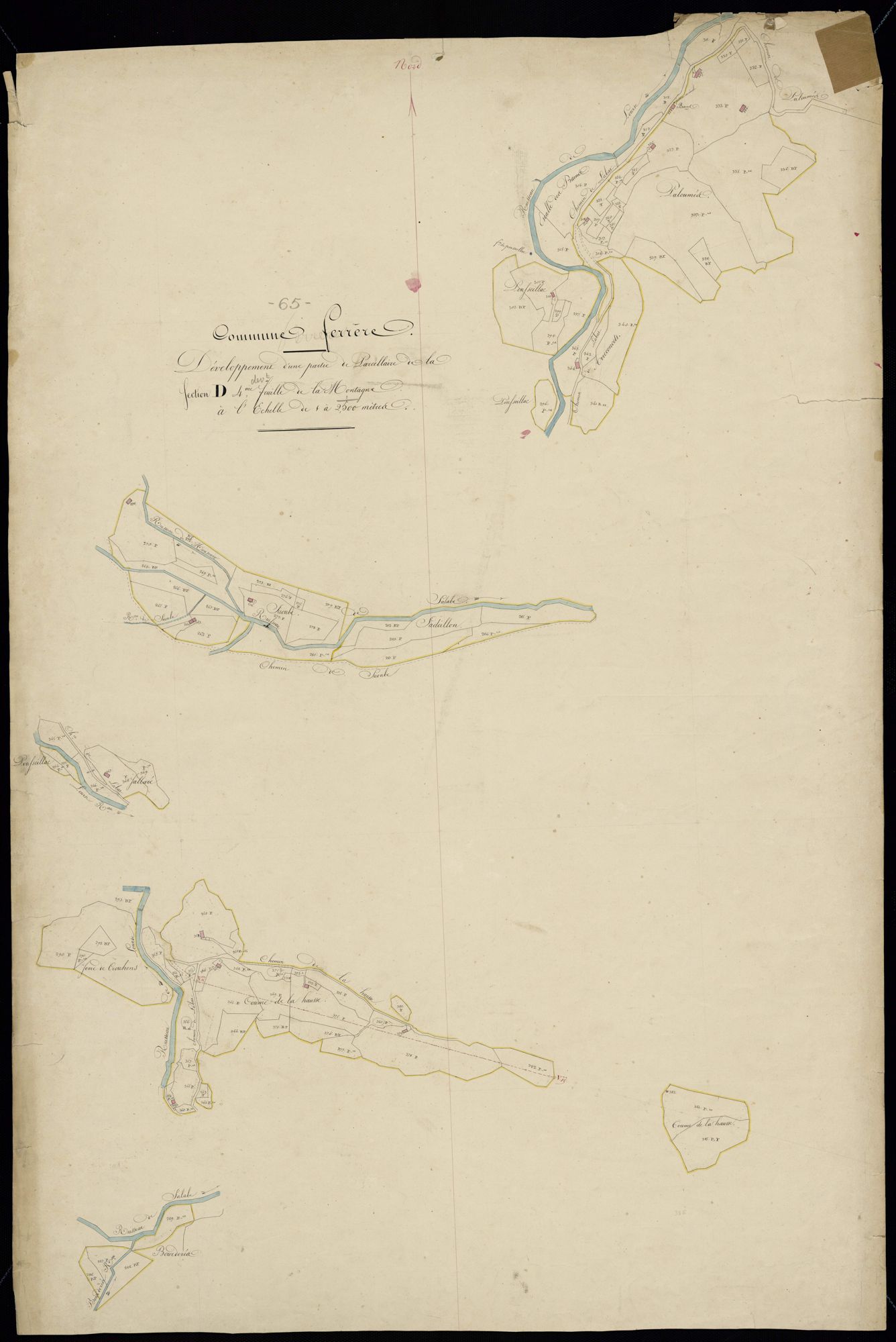 Ferrère - Ferrère.- Section D, 4e feuille agrt