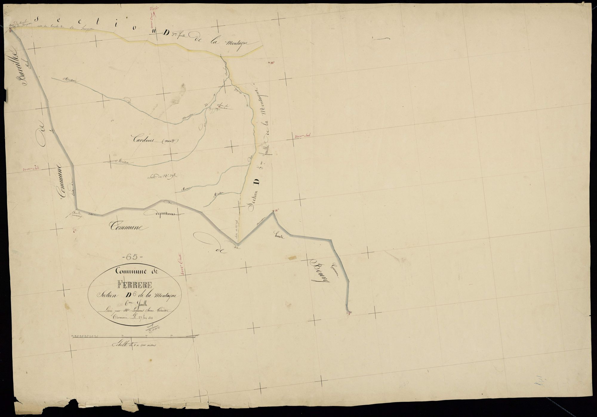 Ferrère - Ferrère.- Section D, 6e feuille