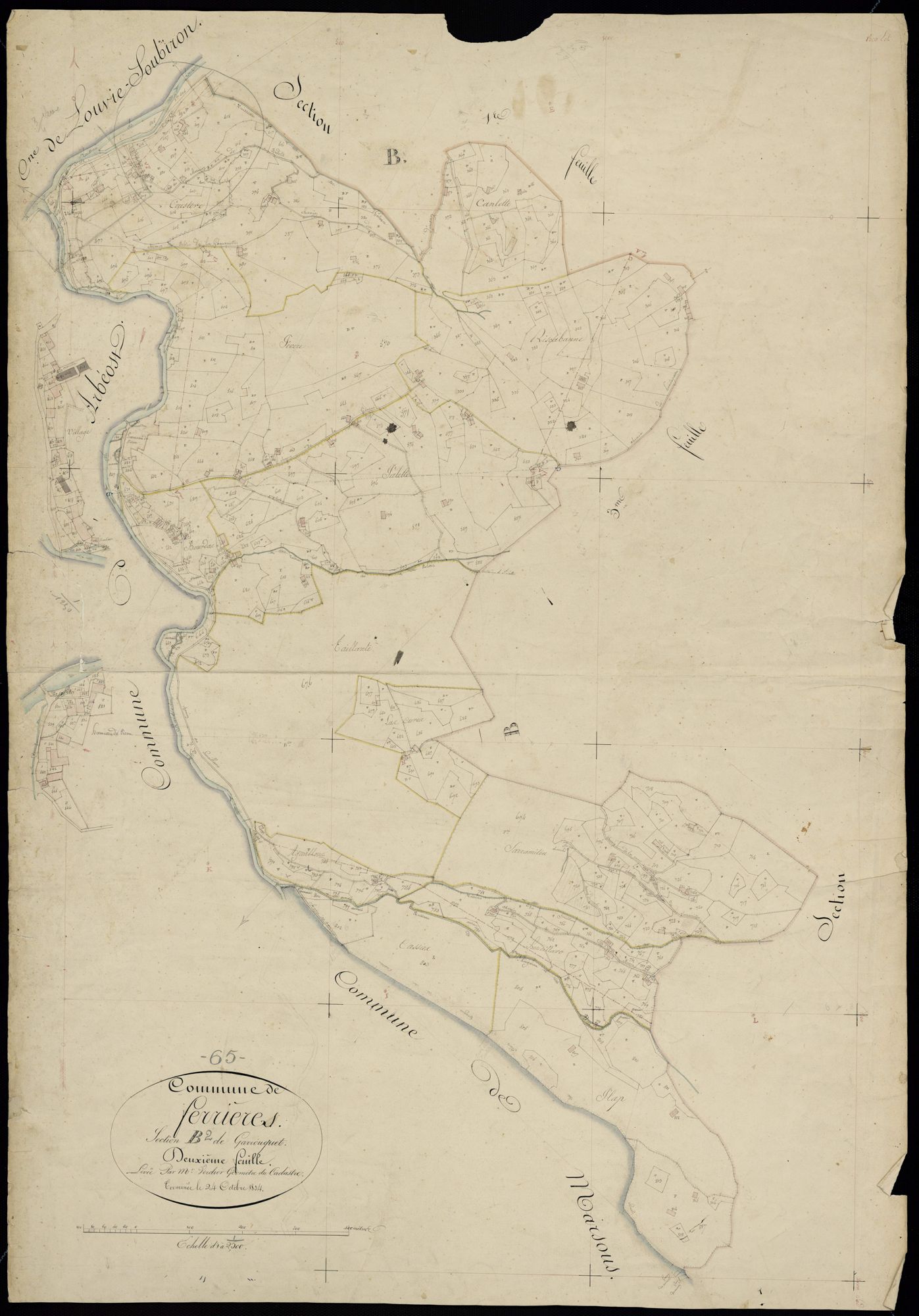 Ferrières - Ferrières.- Section B, 2e feuille