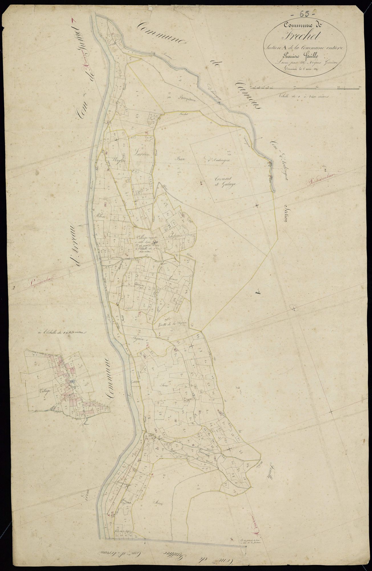 Fréchet-Aure - Fréchet-Aure.- Section A, 1re feuille
