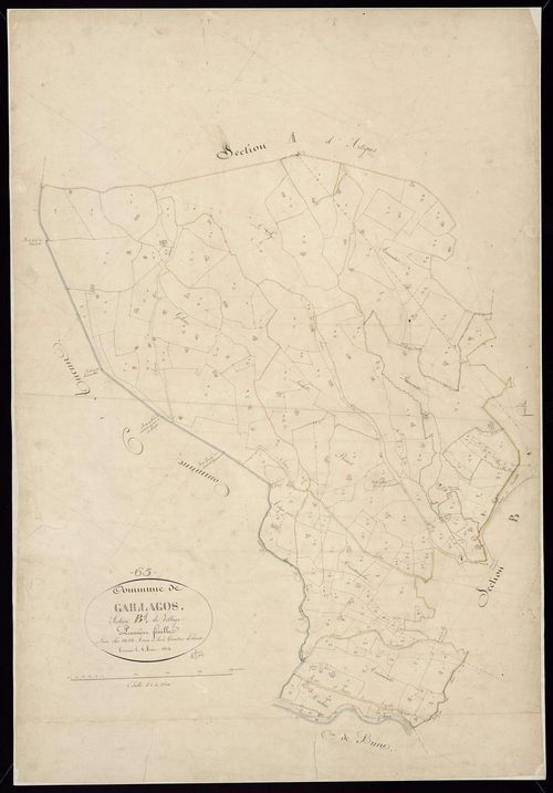 Gaillagos - Gaillagos.- Section B, 1re feuille