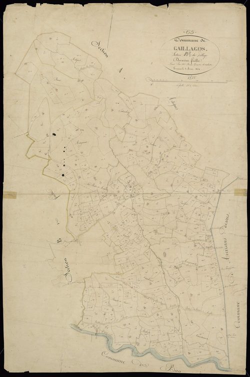 Gaillagos - Gaillagos.- Section B, 2e feuille