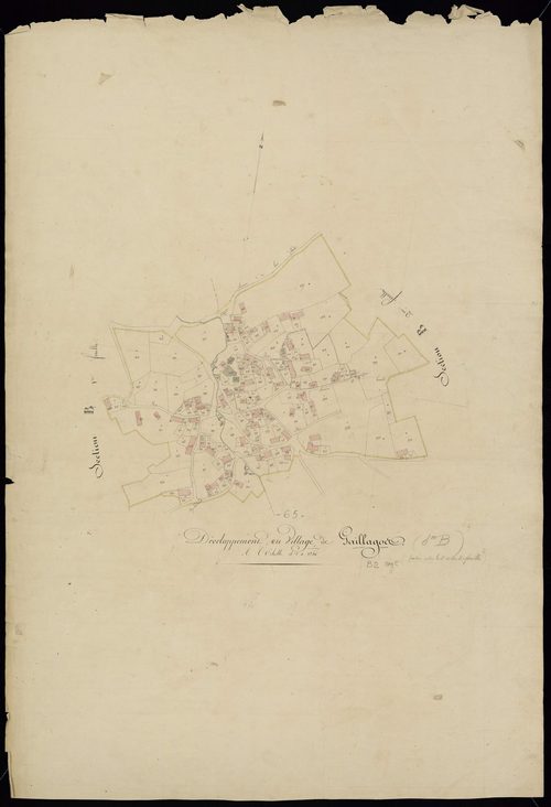 Gaillagos - Gaillagos.- Section B, 2e feuille agrt