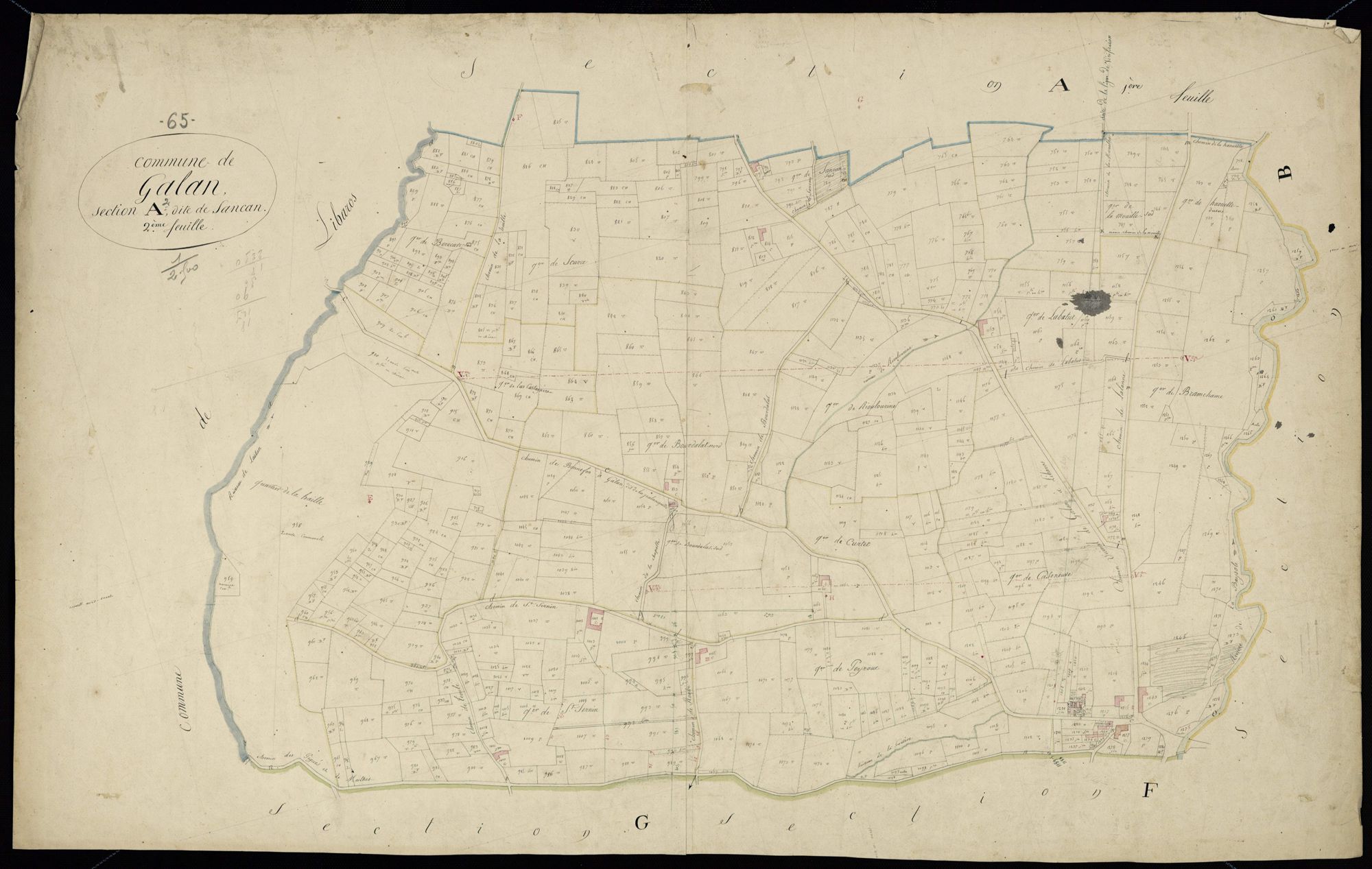 Galan - Galan.- Section A, 2e feuille